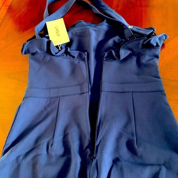 Likely Romi wide leg  retro style jumpsuit size 2 and 4 in blue NWT - Picture 8 of 11